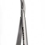 Portaagujas microquirúrgico Velvart curvado, puntas con recubrimiento de polvo de diamante, de 1mm,