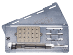 Caja de 15 tornillos osteosíntesis (1 destornillador manual, 1 fresa perforadora, 1 aplicador CA)